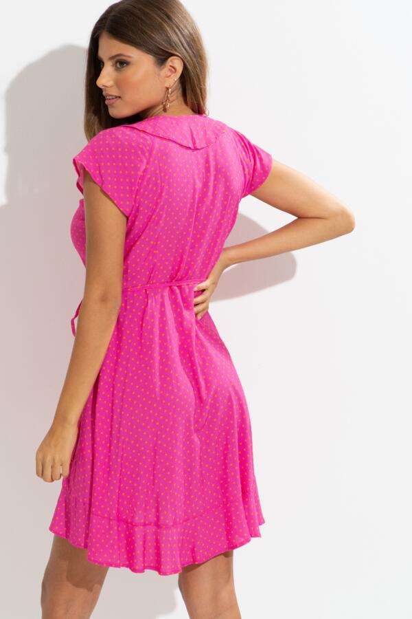 LENZING™ ECOVERO™ Viscose Frill Wrap Beach Dress