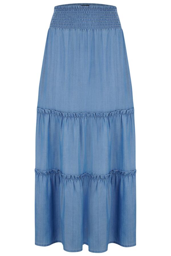 Tahlia Tiered Woven Maxi Skirt