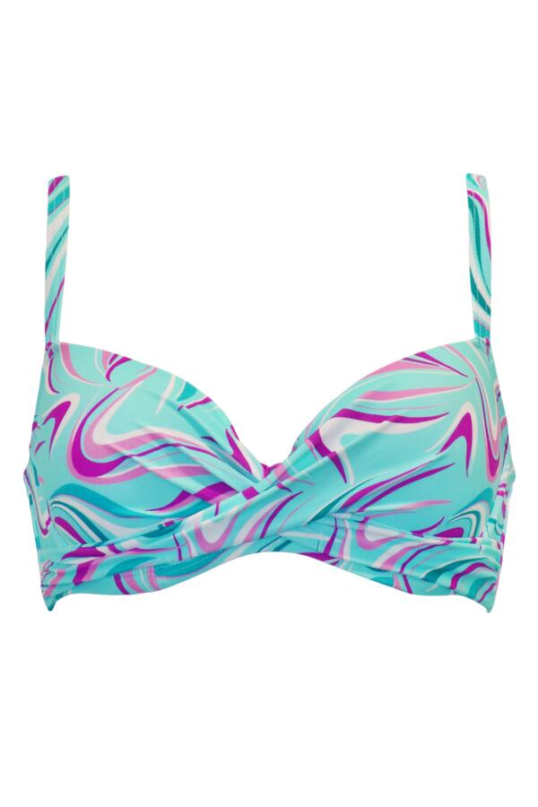 Carnival Lightly Padded Twist Front U/W Bikini Top