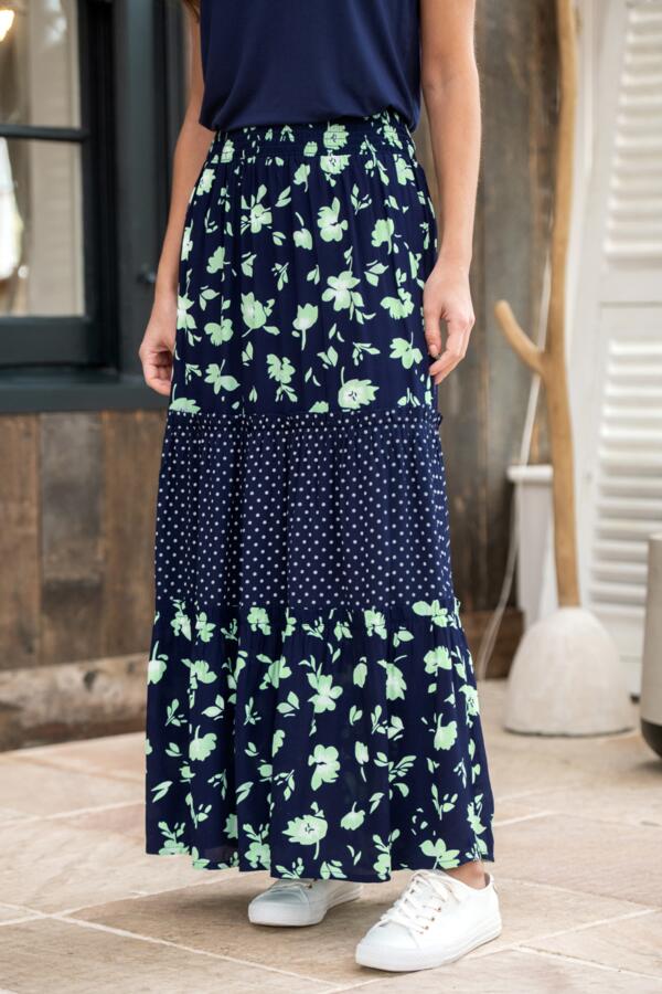 Tahlia Tiered Woven Maxi Skirt