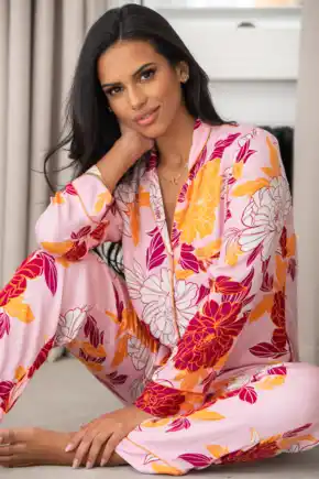 Luxe Woven Pyjama - Pink Floral