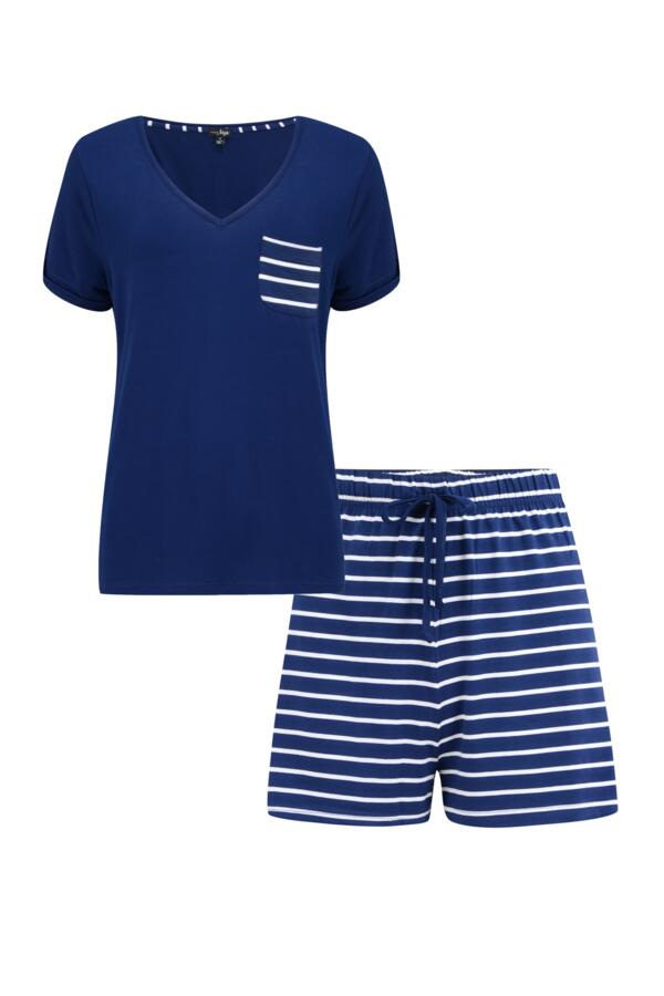 Jersey Stripe Short Pyjama Set