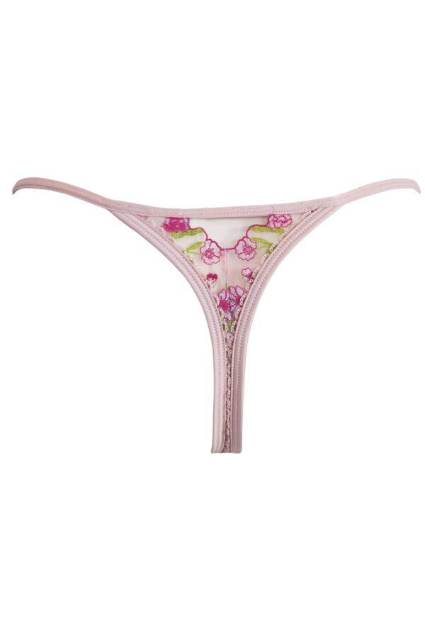 India Embroidery V-Shape Thong