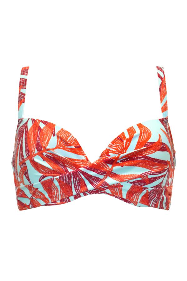 Free Spirit Lightly Padded Underwired Twist Front Bikini Top