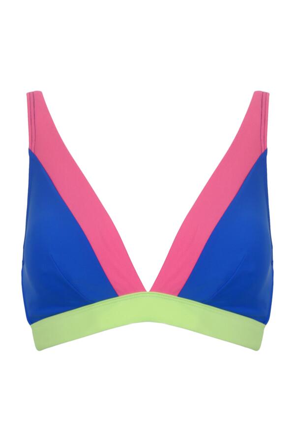 Palm Springs Colour Block Non-Wired Bikini Top