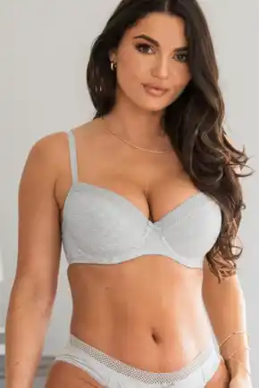 Buy Pour Moi Grey Love to Lounge Cotton T-Shirt Bra from the Next