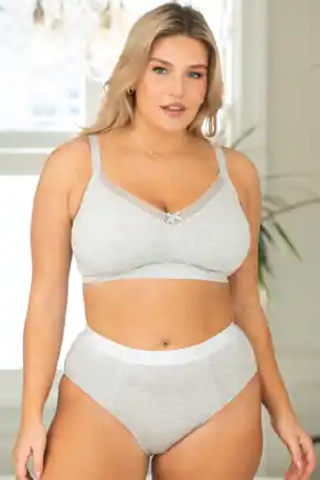 nsendm Female Underwear Adult Women Bras Wireless Cotton 3 Pieces