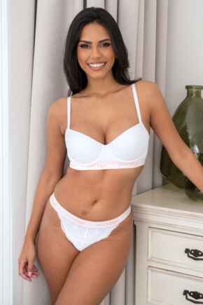 Logo Thong - White