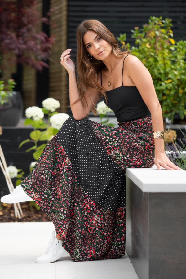 Tahlia Tiered Woven Maxi Skirt