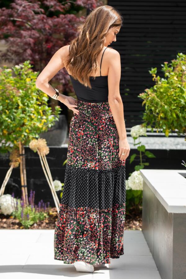 Tahlia Tiered Woven Maxi Skirt