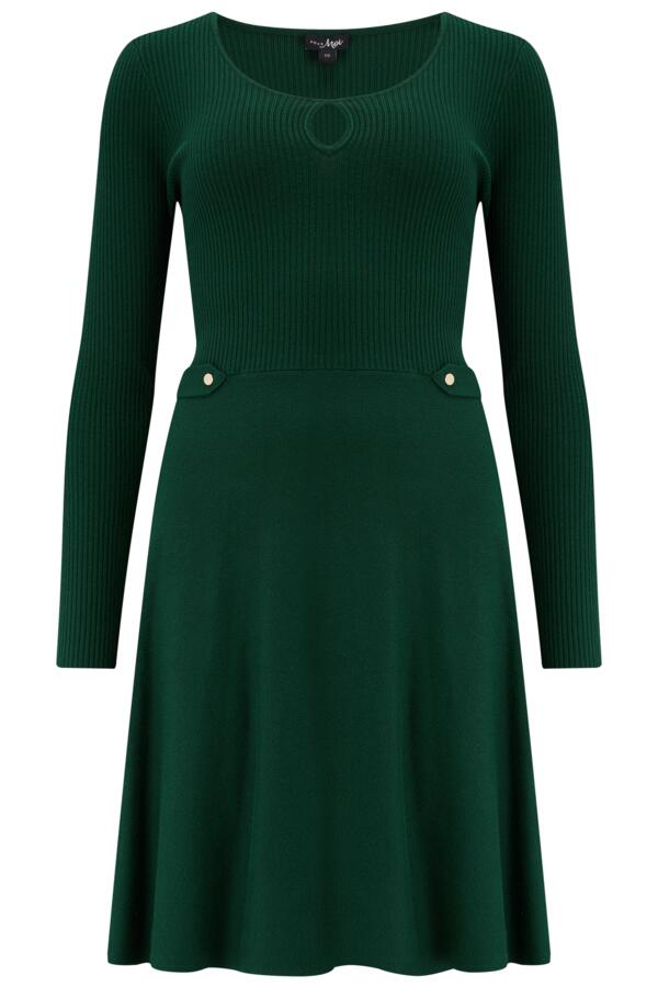 Helen Fuller Bust Knit Skater Skirt Dress with LENZING™ ECOVERO™ Viscose