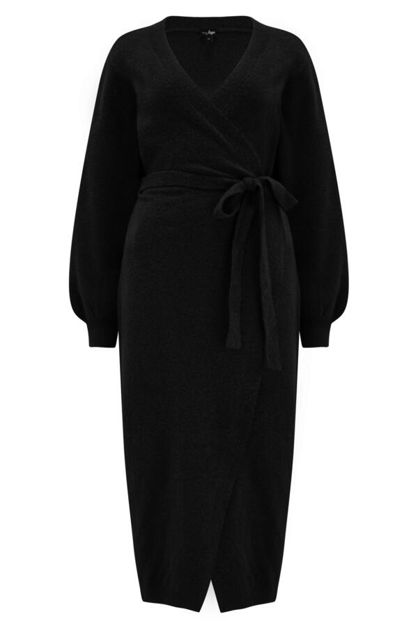 Elle Knit Midi Wrap Dress