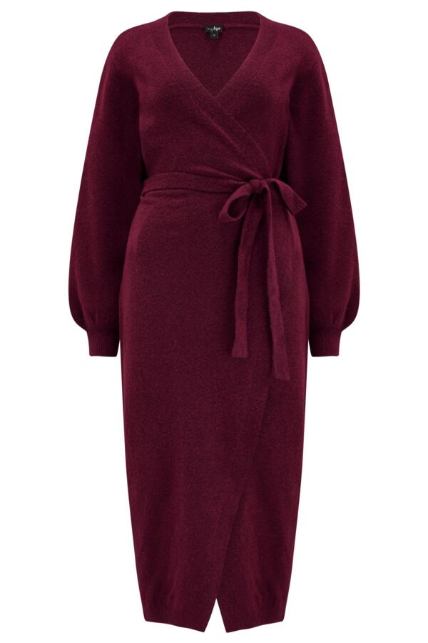 Elle Knit Midi Wrap Dress