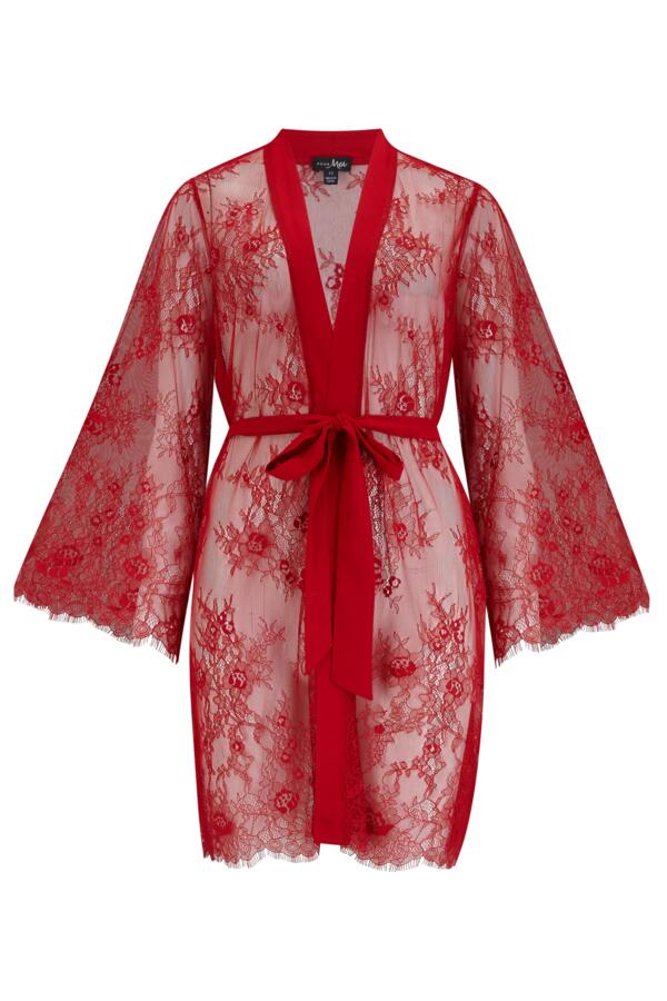 For Your Eyes Only Lace Dressing Gown