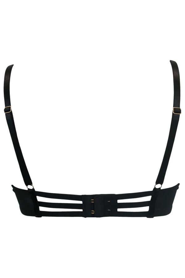 India Boudoir Eyelash Lace Half Padded Underwired Bra