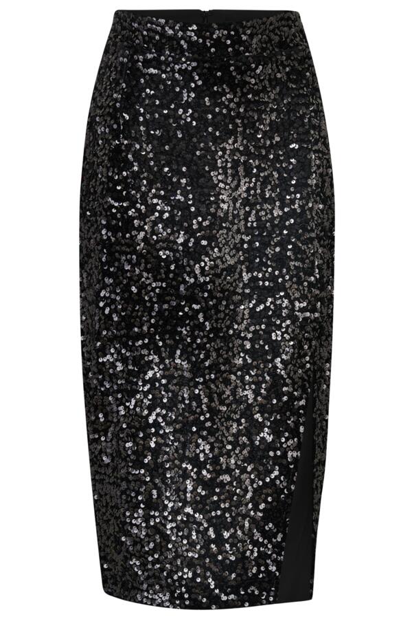 Selena Velvet Sequin Pencil Skirt