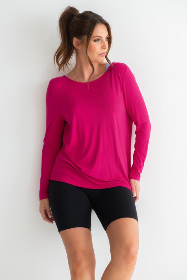 Cross Back Jersey Yoga Top