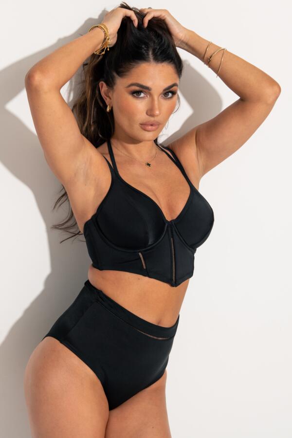 Sydney Double Strap Underwired Longline Bikini Top