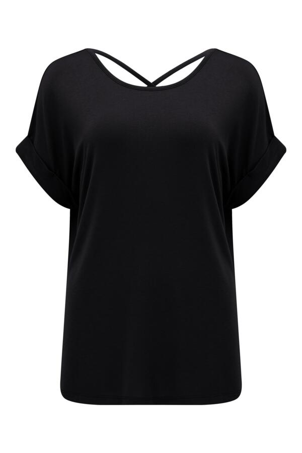 Energy Cross Back Short Sleeve Yoga Top with LENZING™ ECOVERO™ Viscose