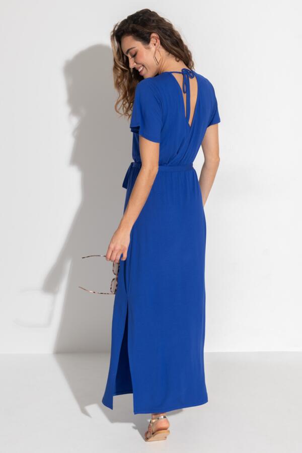 Tie Back Jersey Maxi Dress with LENZING™ ECOVERO™ Viscose