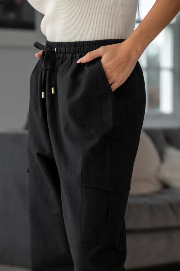 Aria Elasticated Woven Cargo Trouser