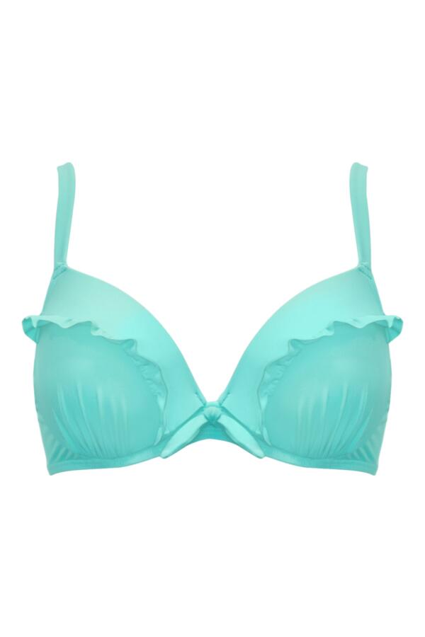 Bermuda Underwired Padded Frill Bikini Top