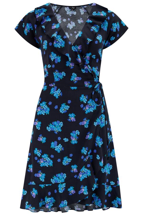 LENZING™ ECOVERO™ Viscose Frill Wrap Beach Dress