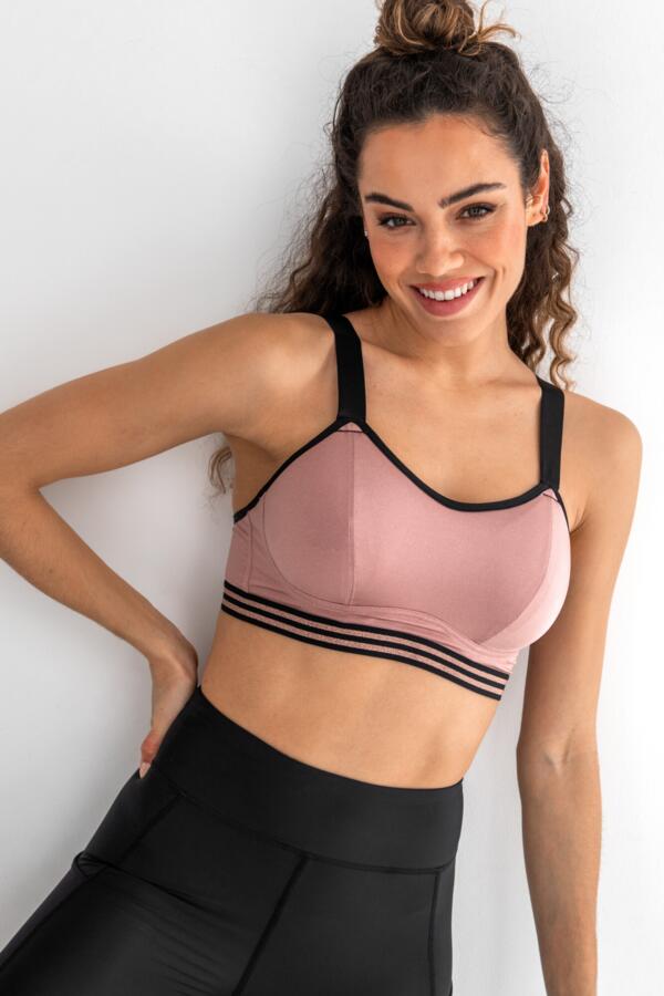 Energy Empower U/W Lightly Padded Convertible Sports Bra - Rose Gold