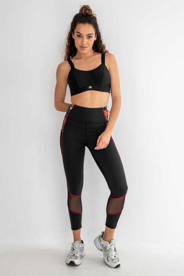 Energy Printed Mesh Panel Legging