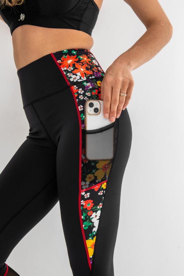 Energy Printed Mesh Panel Legging