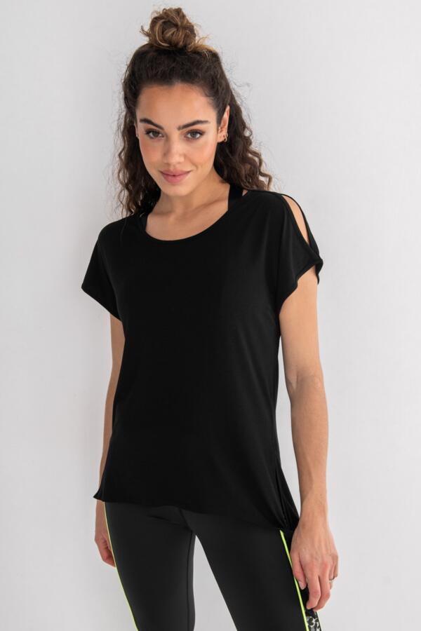 Energy Tie Side Short Sleeve Yoga Top