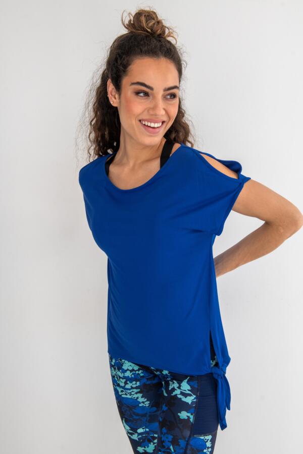 Energy Tie Side Short Sleeve Yoga Top