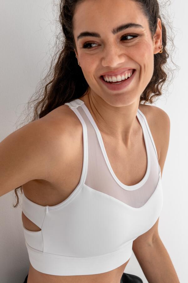 Energy Mesh Insert Yoga Crop Top