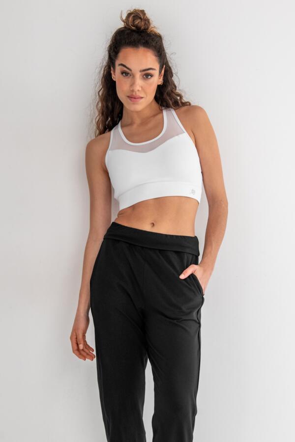 Energy Mesh Insert Yoga Crop Top