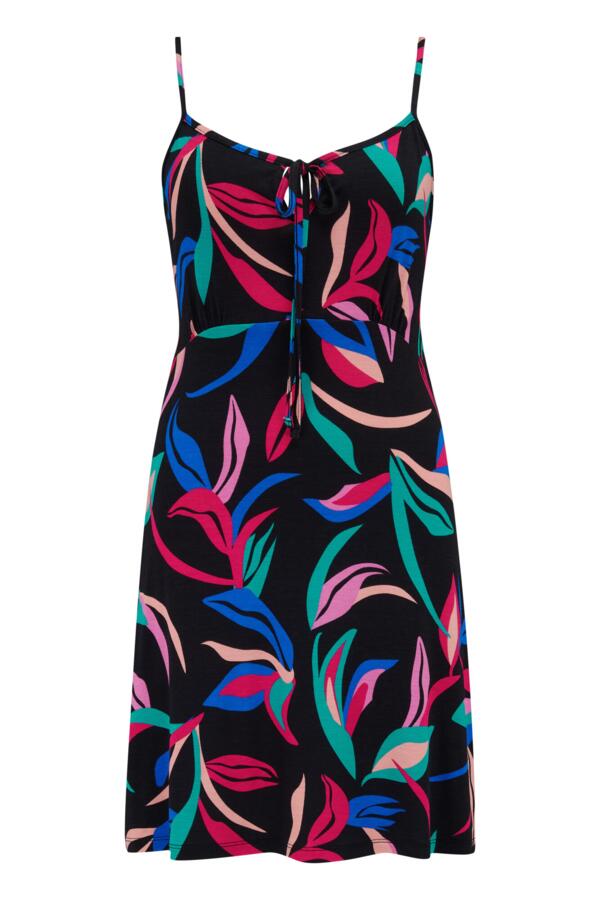 Strappy Jersey Mini Beach Dress with LENZING™ ECOVERO™ Viscose