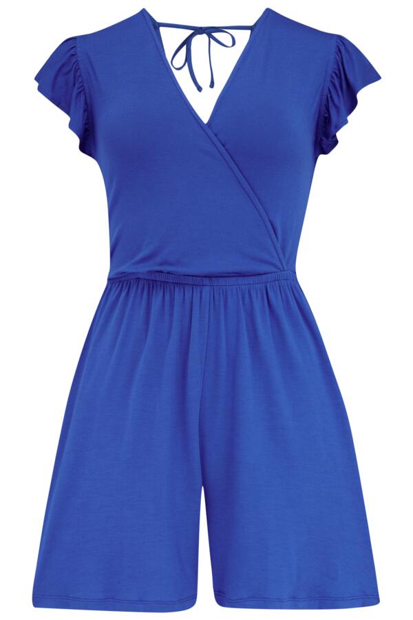 Jersey Frill Beach Playsuit with LENZING™ ECOVERO™ Viscose