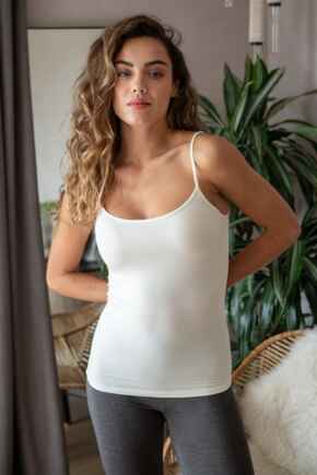 Second Skin Thermal Cami Top - Ivory