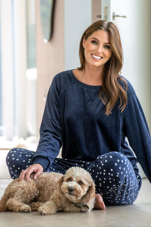 Cosy Fleece Sweatshirt and Jogger Pyjama Set