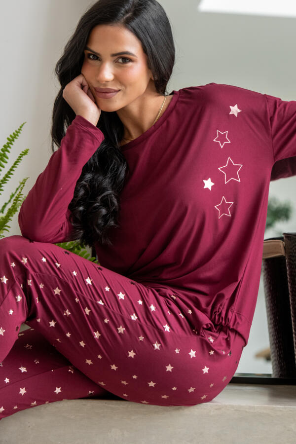 Soft Touch Jersey Star Jogger Pyjama Set