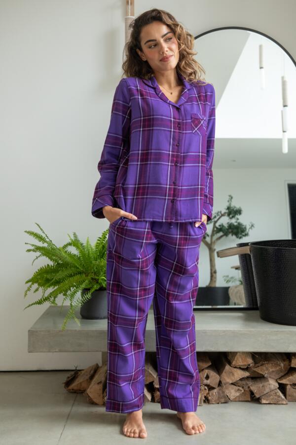 Cosy Check Brushed Cotton Pyjama Gift Set