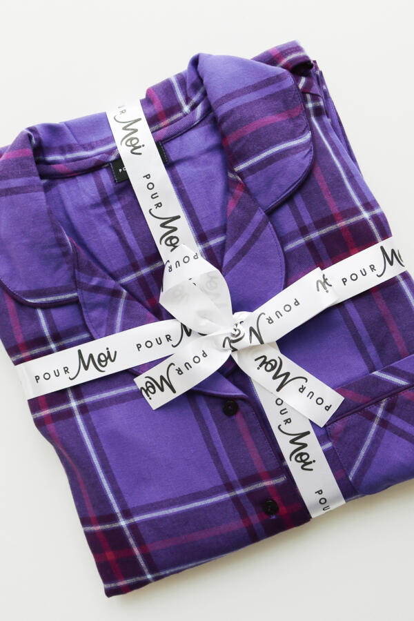 Cosy Check Brushed Cotton Pyjama Gift Set