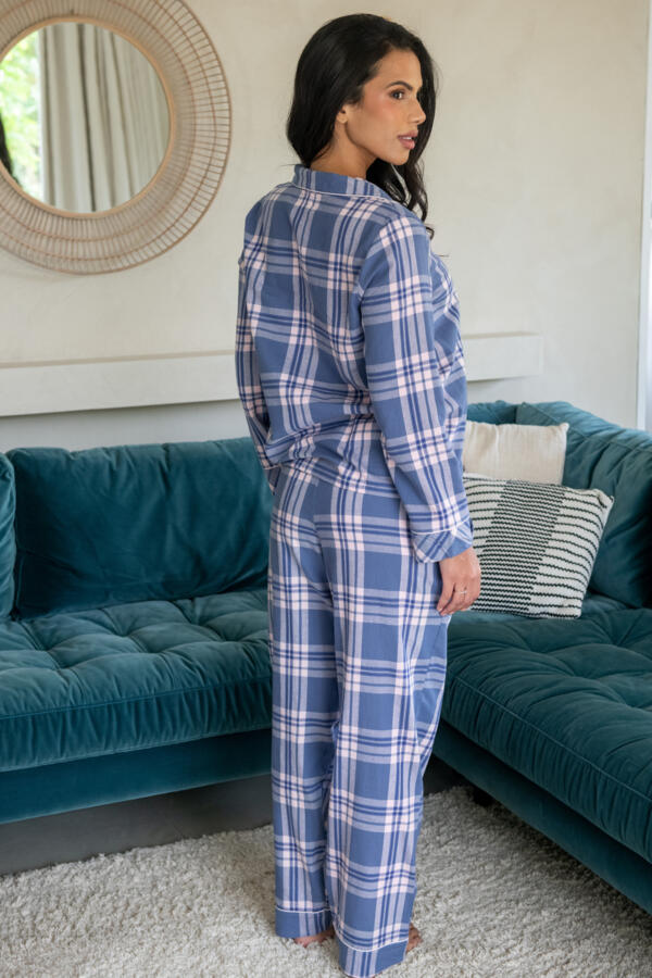 Cosy Check Brushed Cotton Pyjama Gift Set