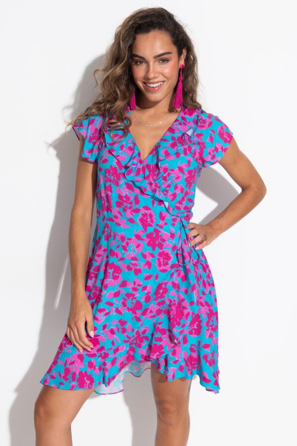 Penny Frill Wrap Beach Dress