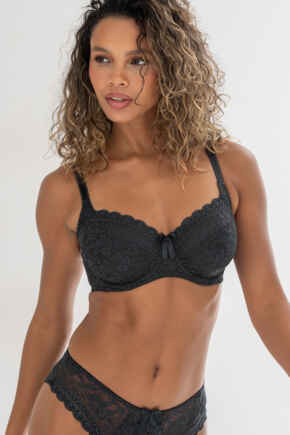 Rebel Underwired Side Support Bra D-J - Smoke