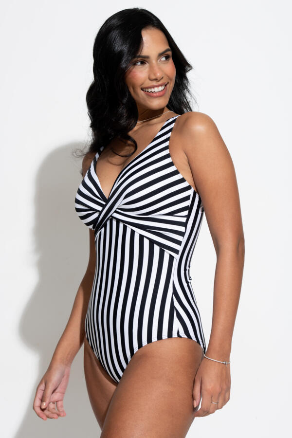 Indonesia Twist Front Ruched Tummy Control Swimsuit