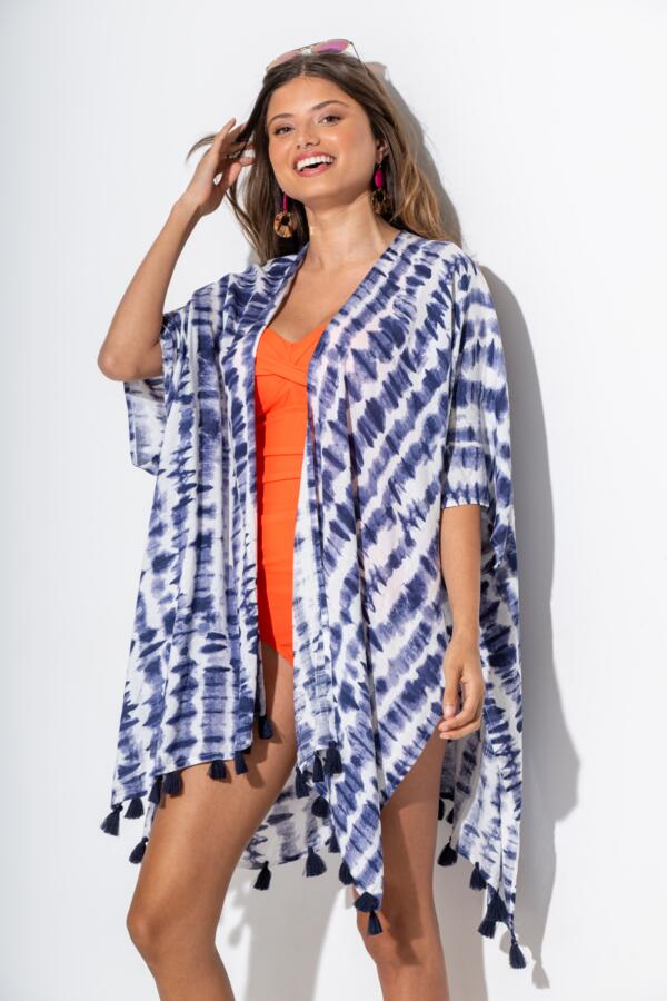 Woven Tassel Kimono