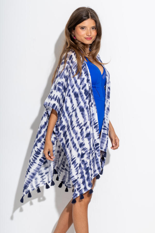 Woven Tassel Kimono