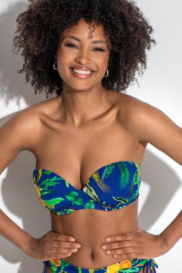 Santa Cruz Strapless Lightly Padded Underwired Bikini Top