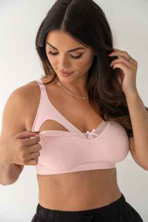 Love to Lounge Cotton Nursing Bra - Soft Pink