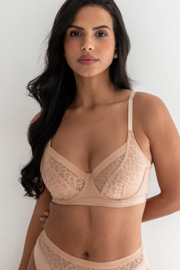 Geo Sculpt Non Padded Underwired Bra D-J